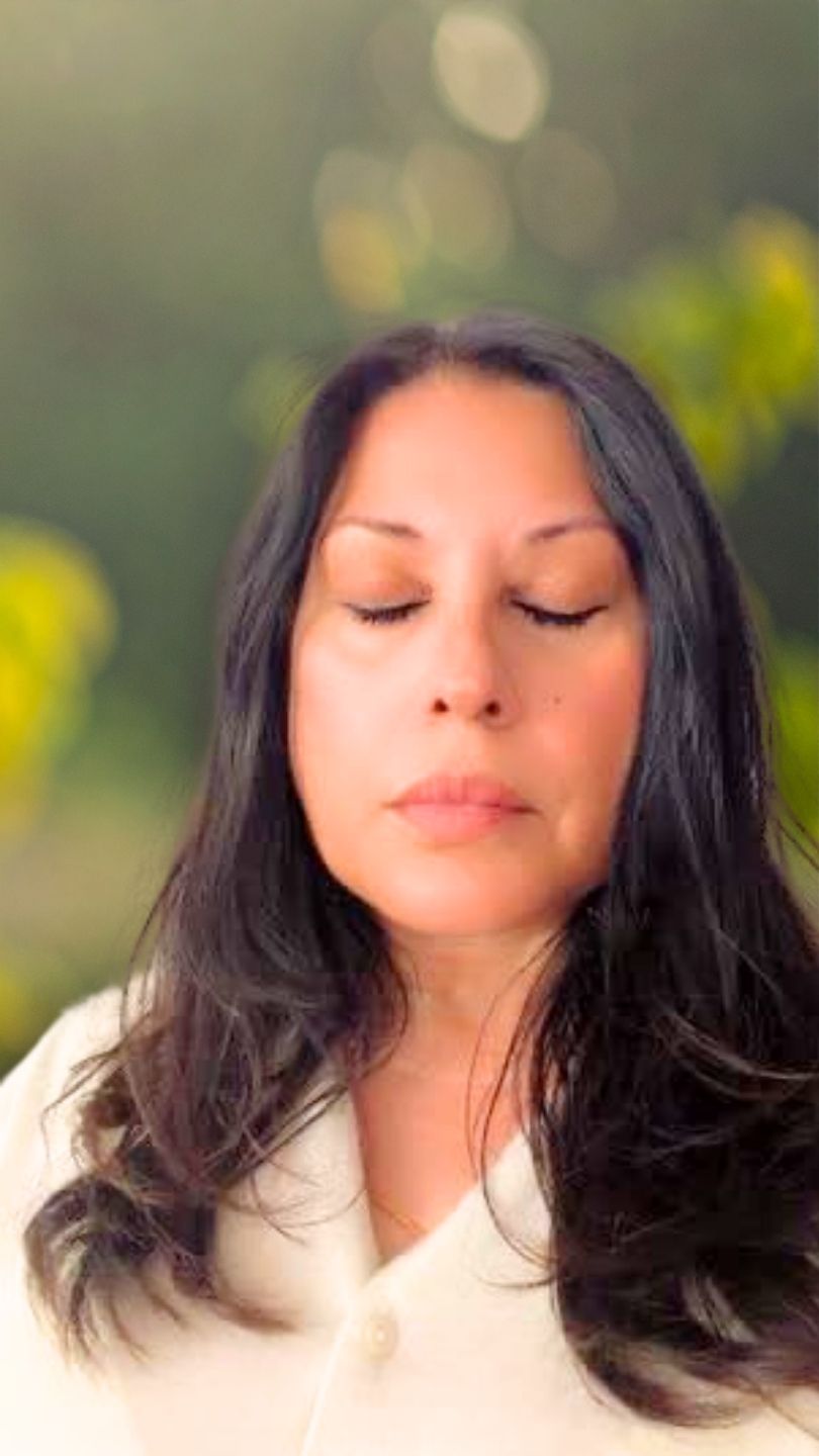 Fatima Esmail meditating